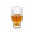 Ribbed Crystal Whiskey Glass Set of 6 – 240ml Premium Drinking Glasses