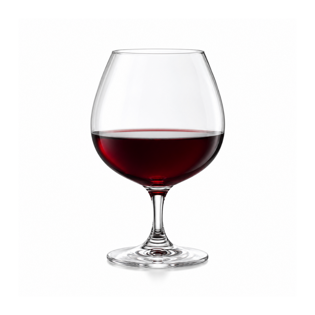 Edelita Crystal Cognac Goblet Set – 650ml | Premium Stemmed Brandy & Wine Glasses | Set of 6