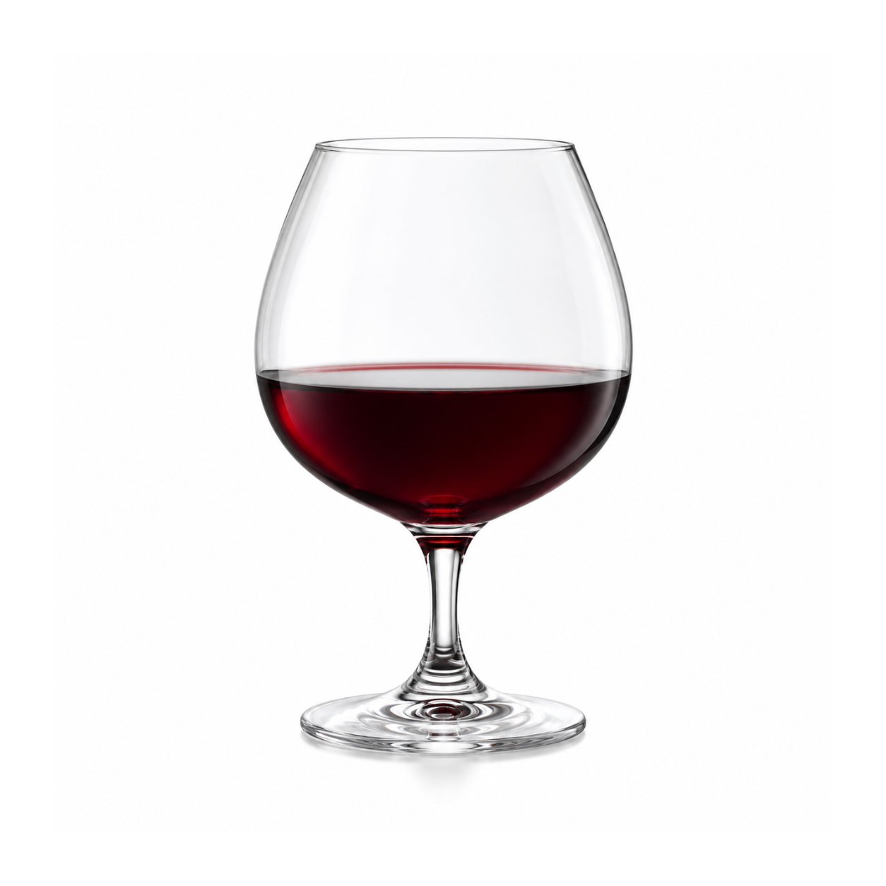 Edelita Crystal Cognac Goblet Set – 650ml | Premium Stemmed Brandy & Wine Glasses | Set of 6