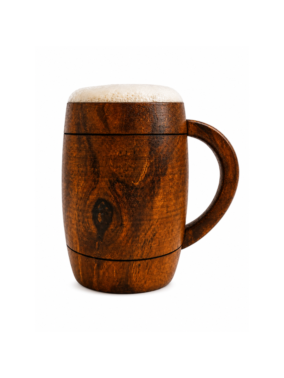 Artisan Wooden Beer Mug – 300ml | Handcrafted Premium Hardwood