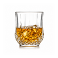 Premium Crystal Whiskey Glass Set of 3– Diamond Cut Old Fashioned Scotch Tumblers | Heavy Base | Luxury Drinkware