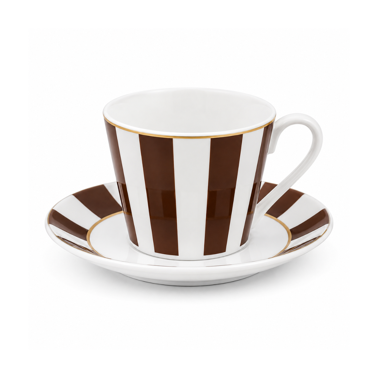 Heritage Milano Saucer Set – 6 Piece (Brown)