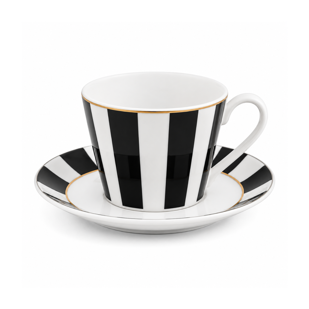 Heritage Milano Saucer Set – 6 Piece (Black)