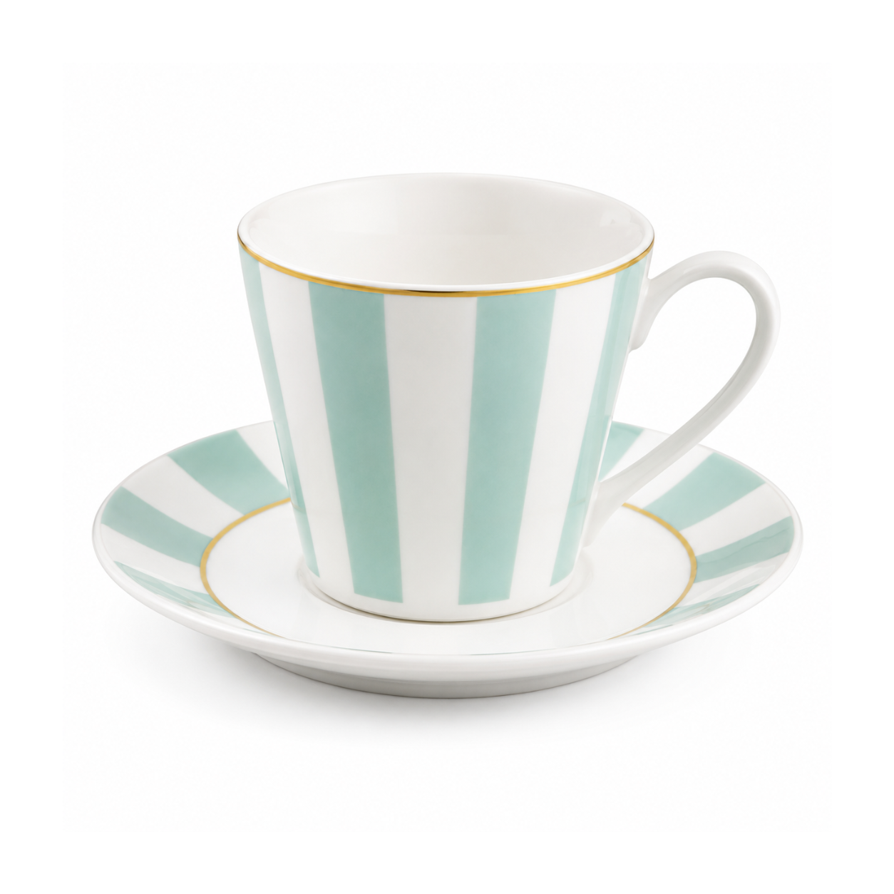 Heritage Milano Saucer Set – 6 Piece (Aqua)