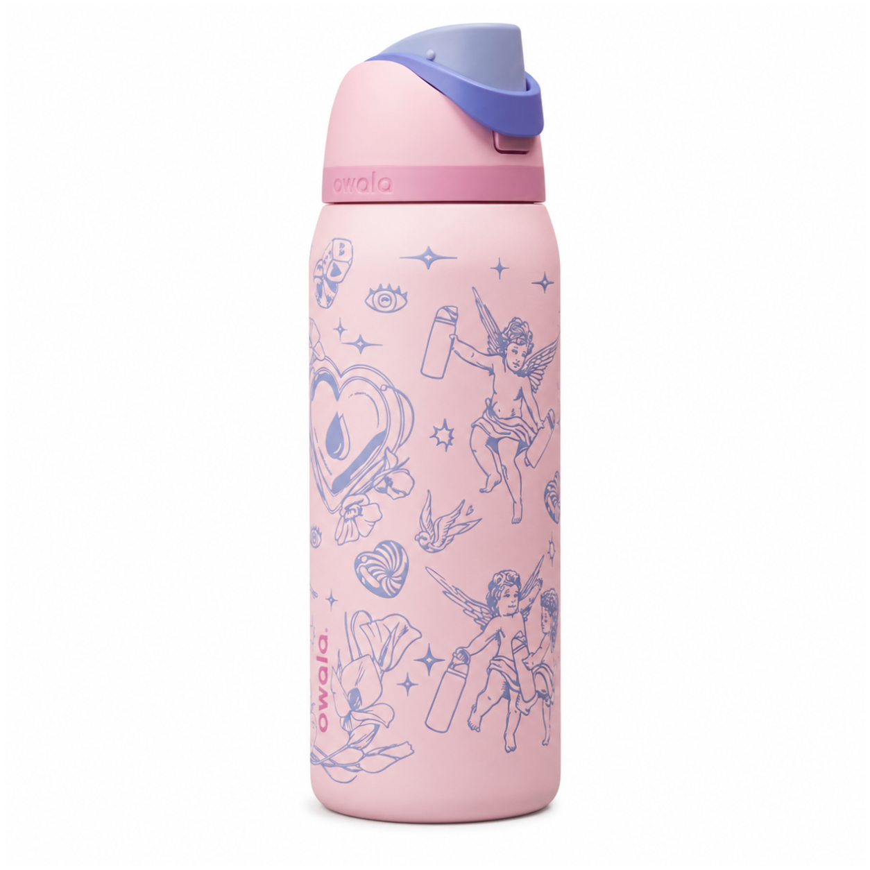 Owala  Shot to the Heart 32 oz Insulated Stainless Steel Water Bottle | Leak-Proof | 24 Hours Cold