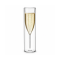 Double Wall Champagne Flute Glass – Premium Clear Sparkling Wine Glass | Single Piece