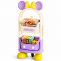 Kids 2-Tier Storage Cart  – 45 × 25 × 98 cm | Mickey-Inspired Organizer