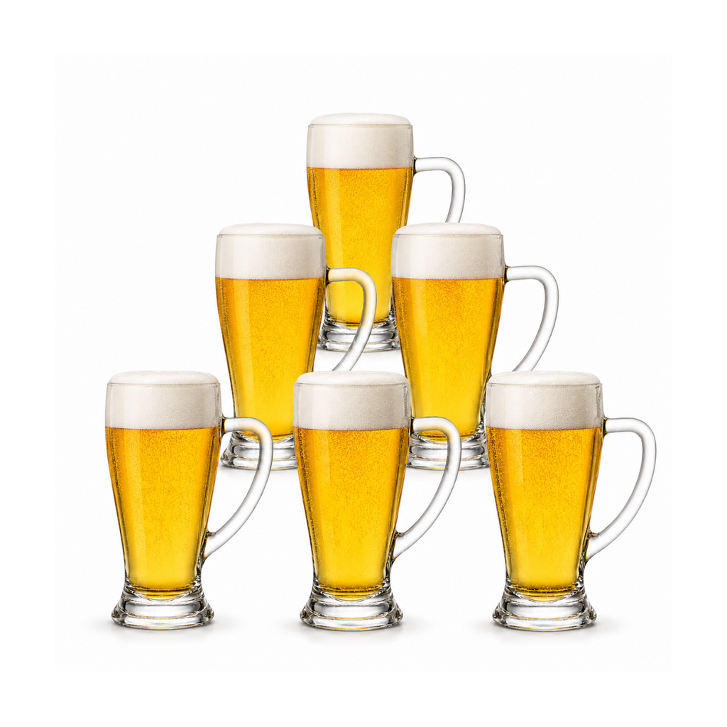 Premium Crystal Beer Mug with Handle – 430ml