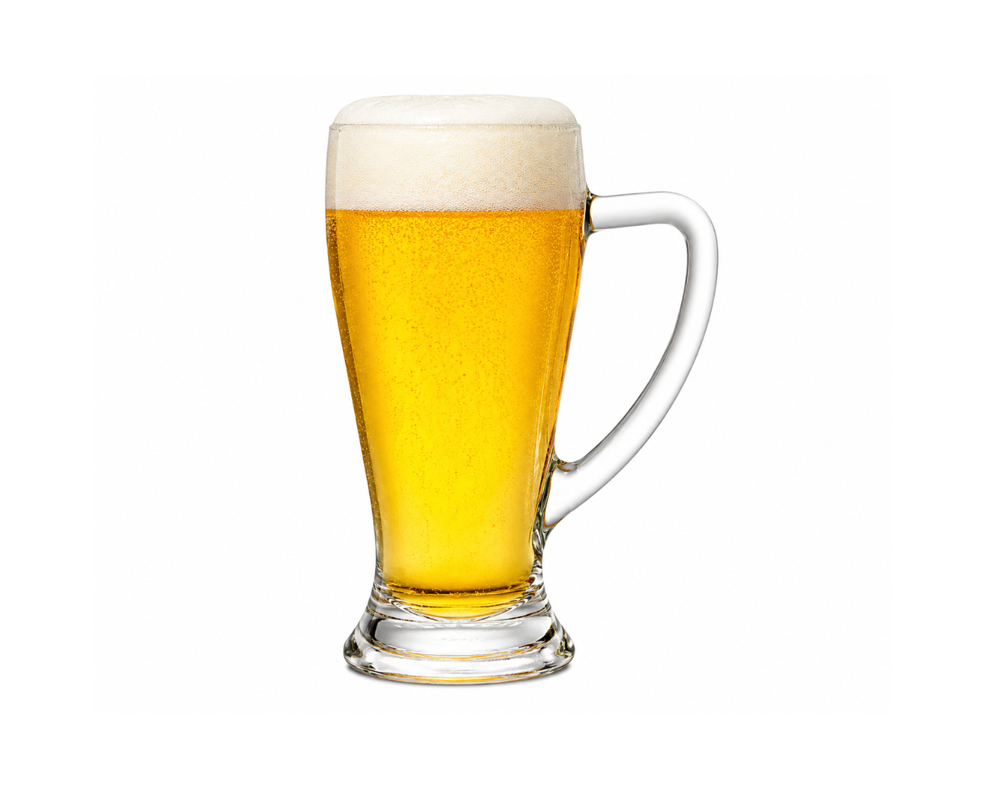 Premium Crystal Beer Mug with Handle – 430ml
