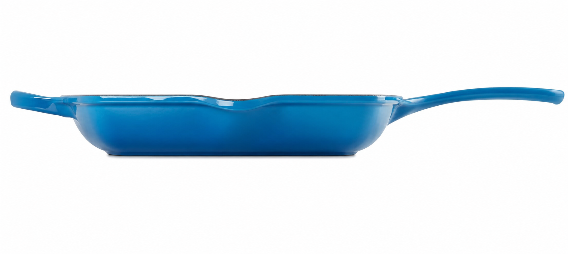 Le Creuset Signature Cast Iron Grill Pan with Ridged Surface – Premium Steak & BBQ Skillet - Caribbean Blue