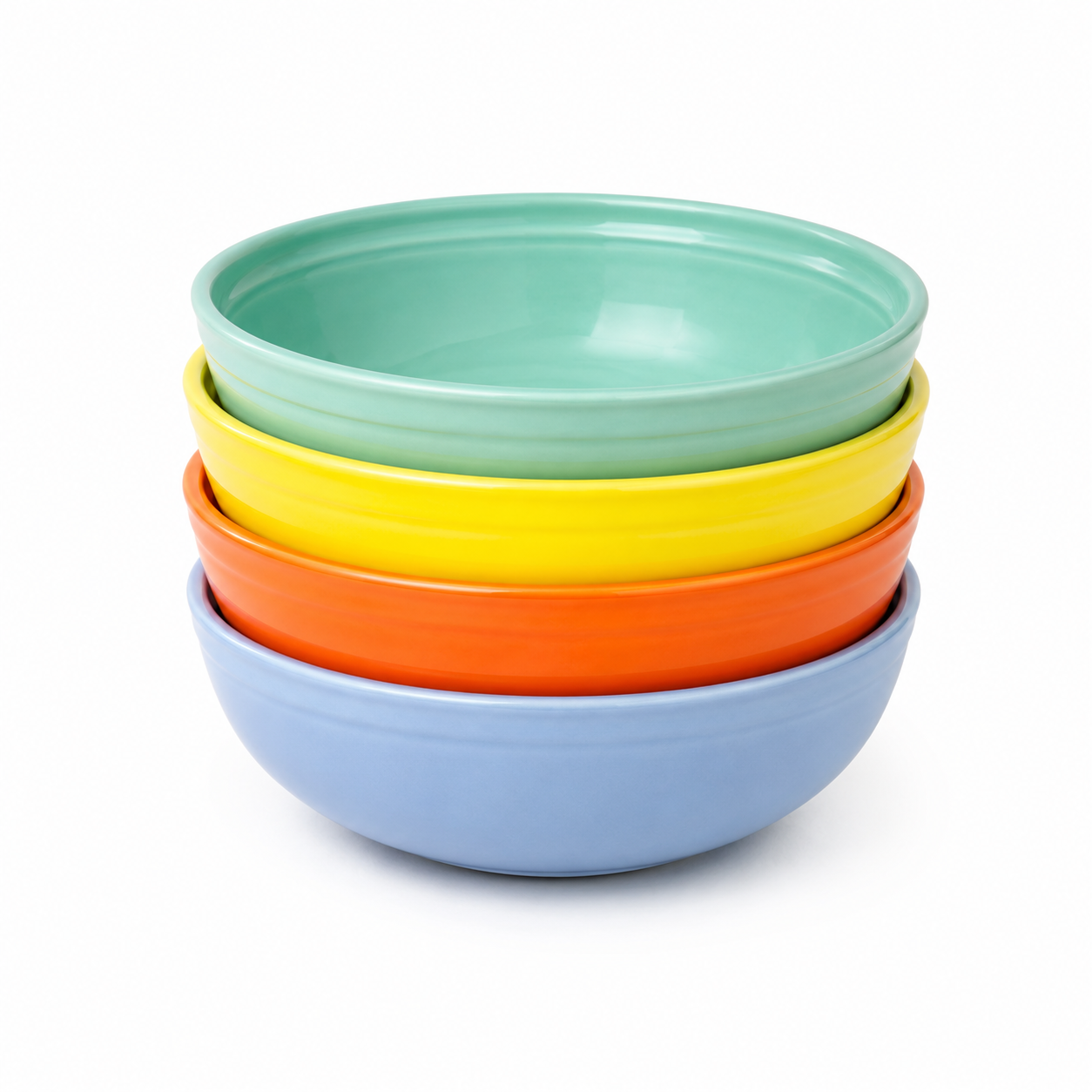 Le Creuset Stoneware Cereal Bowl Set – 4 Piece Color Collection
