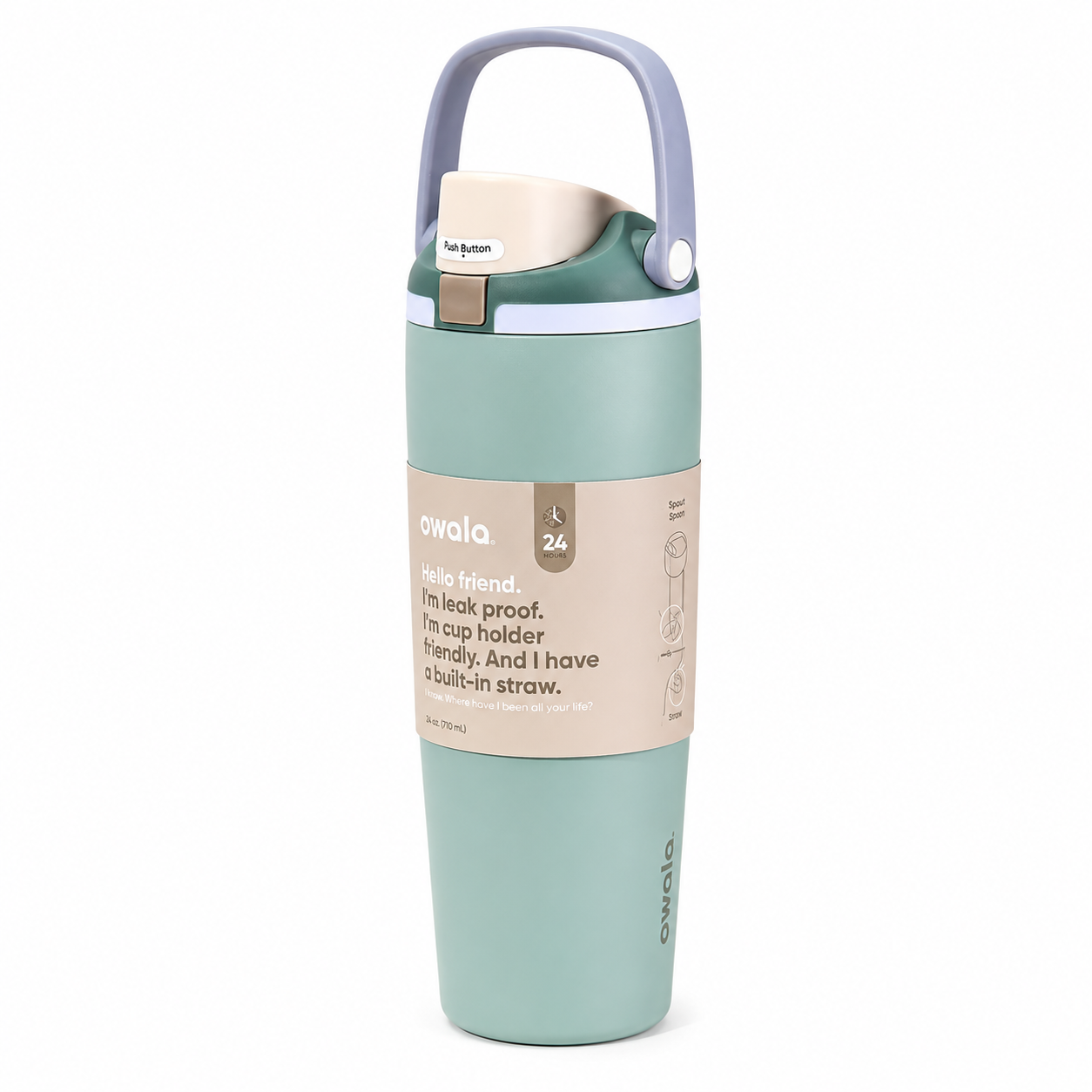 Owala FreeSip Sway Tumbler 30oz | Insulated Stainless Steel Tumbler with Handle & Straw