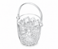 Crystal Clear Glass Ice Bucket with Handle – 620ml | Premium Serving Bucket for Ice Cubes, Chilling Drinks &amp; Table Display