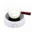 Borosilicate 600ml Heat-Resistant Glass Cooking Utensil & Saucepan – Minimalist Stovetop Milk & Sauce Pan