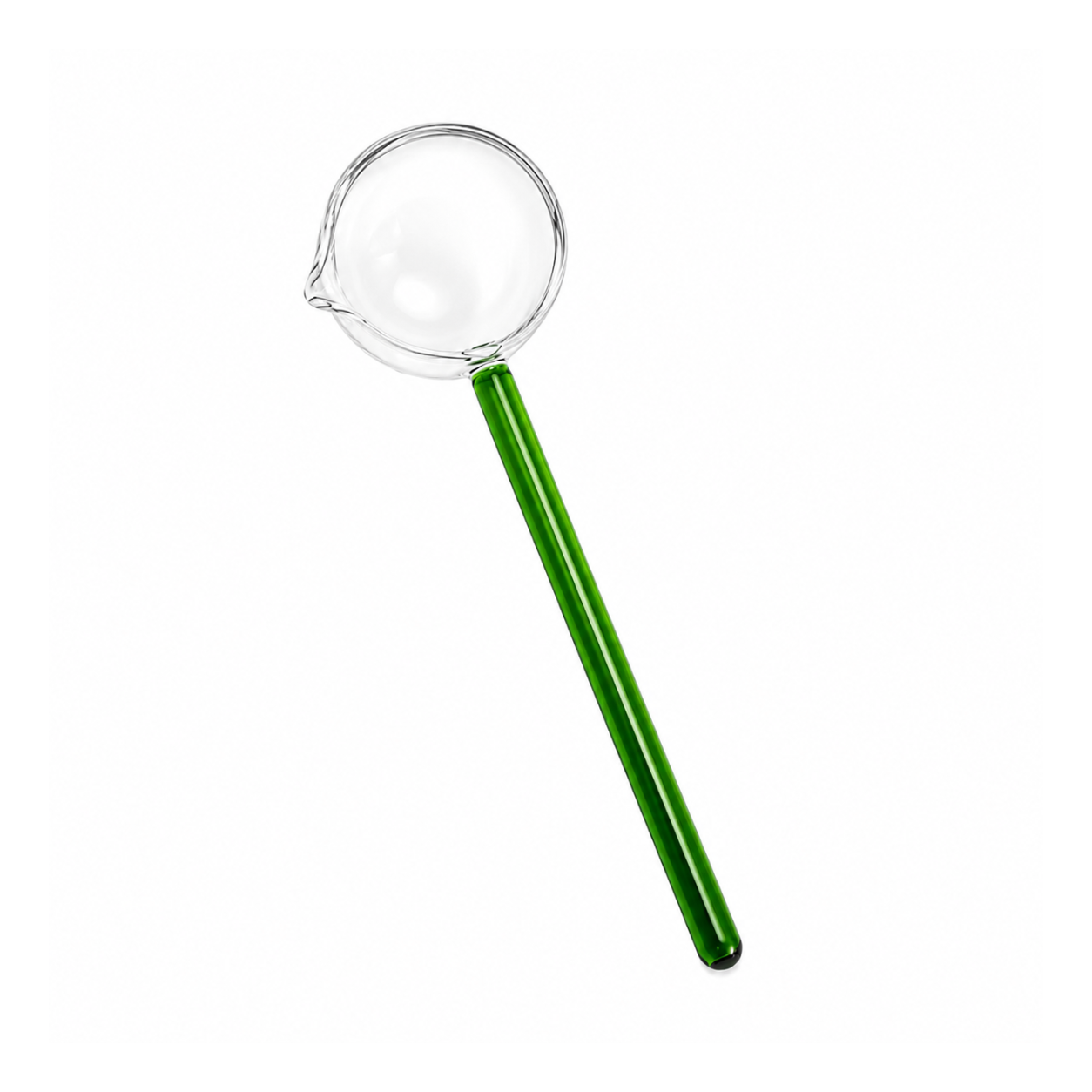 Heat-Resistant Borosilicate Glass Tadka Spoon & Ladle – Premium Kitchen Cooking Tool