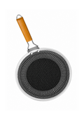 Honeycomb Laser Coated Flat Pan Tawa with Induction Support Bottom - 38cm