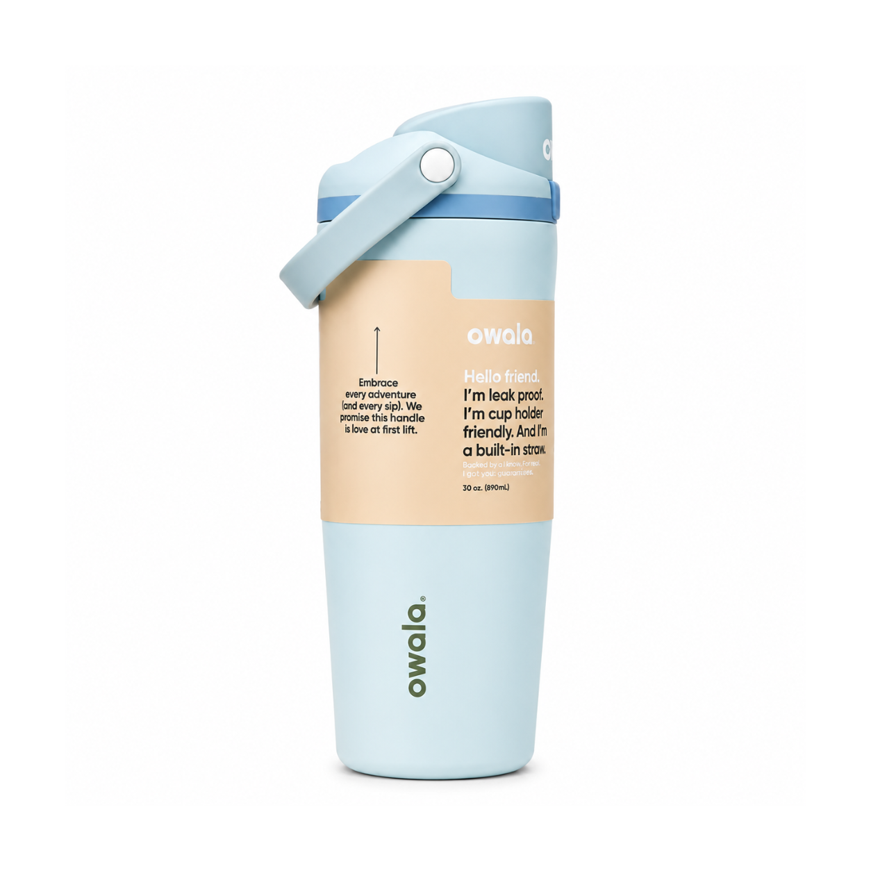 Owala FreeSip Sway Tumbler 30oz | Insulated Stainless Steel Tumbler with Handle & Straw