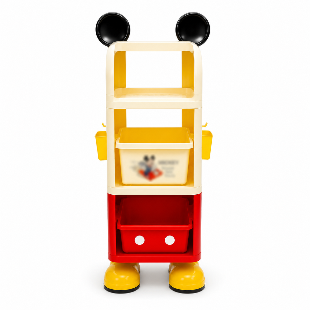 Disney Mickey Mouse Multi-Tier Kids Storage Organizer with Bins