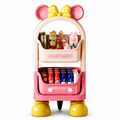 Kids 2-Tier Storage Cart  – 45 × 25 × 98 cm | Mickey-Inspired Organizer
