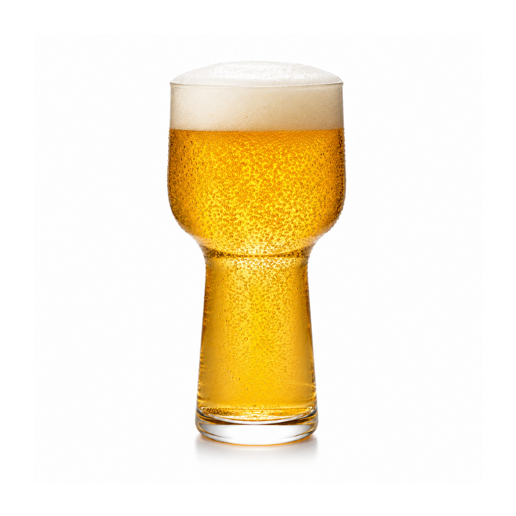Premium Crystal Beer Glass – 370ml | Modern Clear Glass | Single Piece | Elegant Drinkware