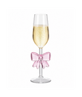 Crystal Bow Flute Glass – 200ml Elegant Handcrafted Aesthetic Glassware (1 Piece)