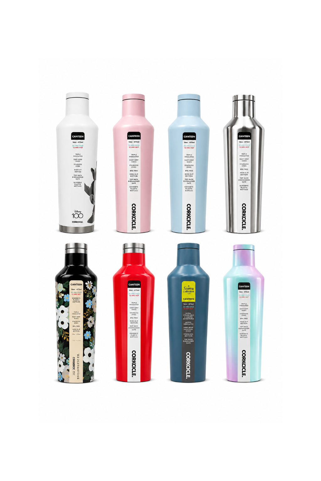 Corkcicle Collection Insulated Stainless Steel Water Bottle – 16oz / 475ml