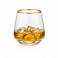 Decorum Gold Rim Crystal Drink Glass – 280ml (6 PCS Set)