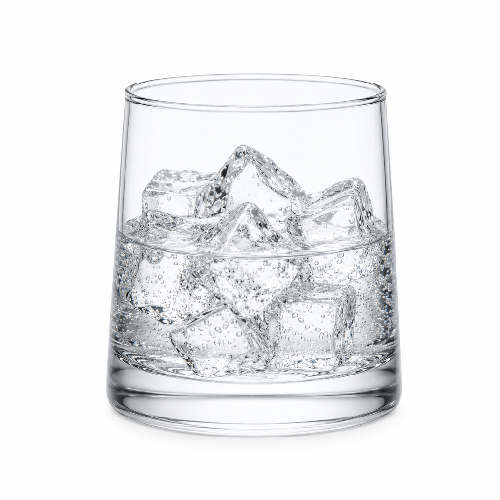 Basic Drink Glass with Thick Base | 270ml Crystal Clear Glass | Set of 6