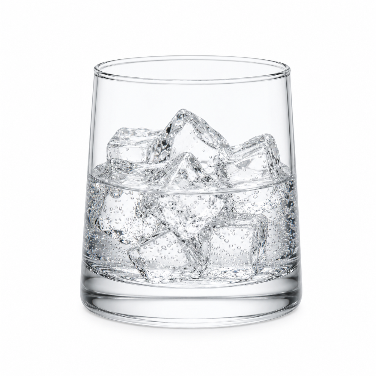 Basic Drink Glass with Thick Base | 270ml Crystal Clear Glass | Set of 6