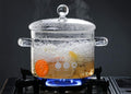 2.5L Borosilicate Glass Cooking Pot – Premium Heat-Resistant Stovetop Dutch Oven & Soup Casserole