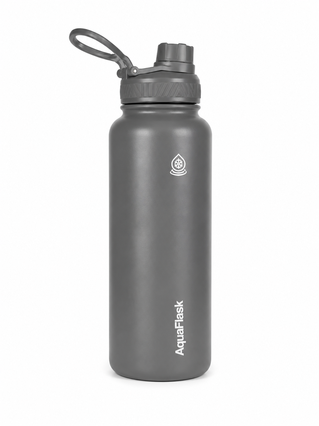 AquaFlask Insulated Stainless Steel Water Bottle – 40oz | Stone Grey