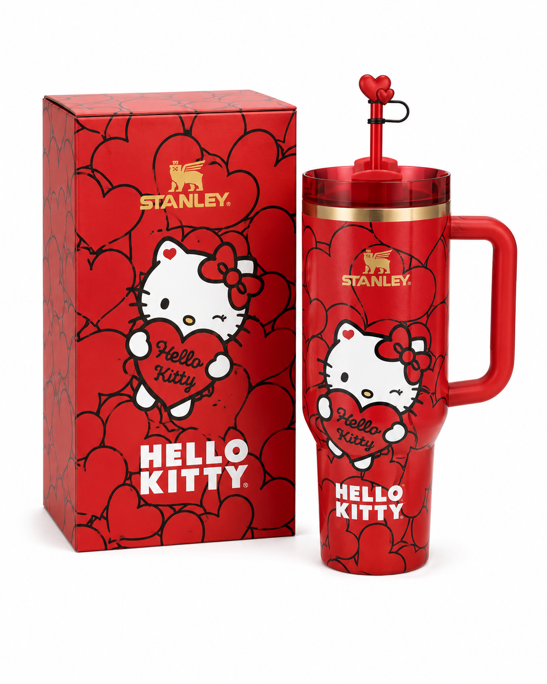 Stanley x Hello Kitty Edition Quencher H2.0 Tumbler 40oz (1.18L) with Gift Box