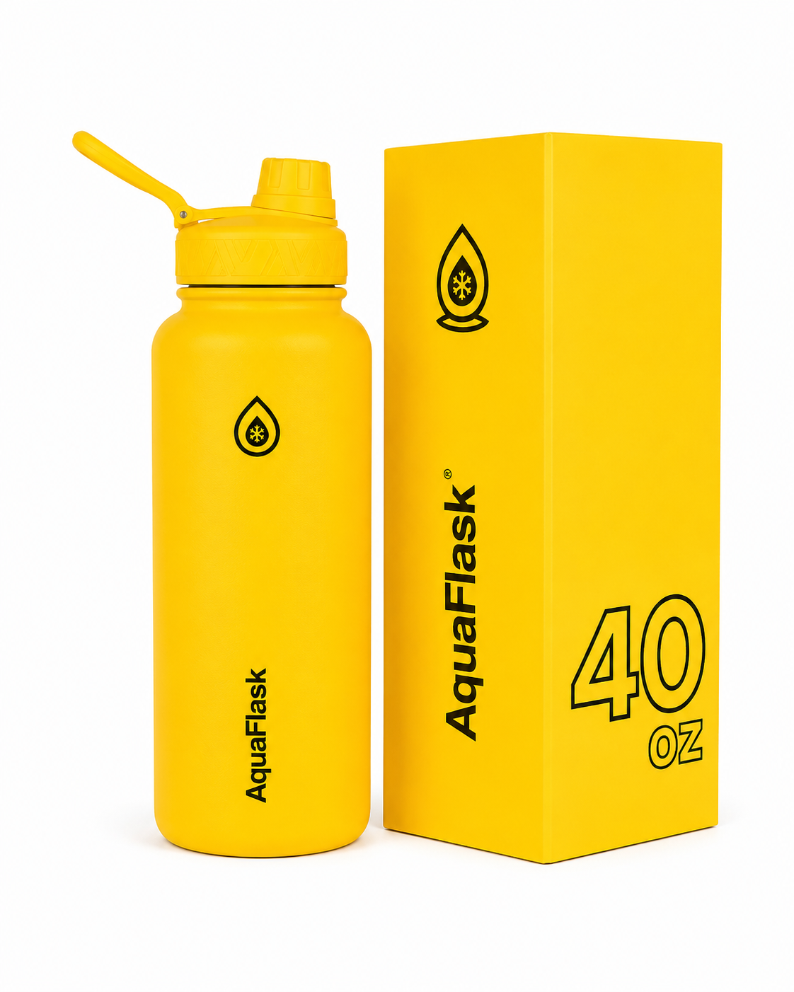 AquaFlask Lemon Slush Insulated Stainless Steel Water Bottle – 40oz