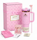 Stanley x LoveShack Fancy Ribbon Rosa Quencher H2.0 FlowState Tumbler | 40oz