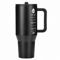 Hydro Jug Matte Black Insulated Tumbler with Handle – 40oz | 1.18L