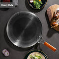 Honeycomb Laser Coated Flat Pan Tawa with Induction Support Bottom - 38cm