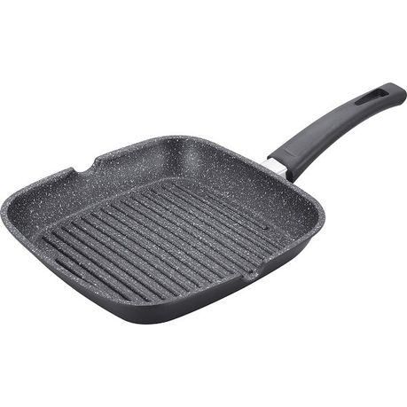 Illa Planeta Non-Stick Grill Pan with Bakelite Handle - 28cm (Made in Italy)