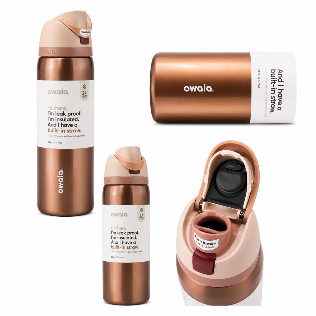 Owala Copper Glow FreeSip Insulated Water Bottle 32oz
