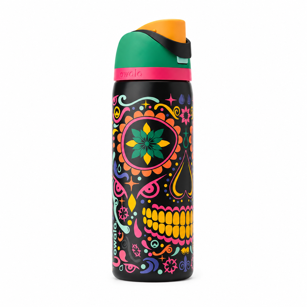 Owala FreeSip Water Bottle - 32oz | Sugar Skull (Limited Edition)