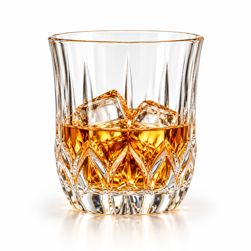 Crystal Whiskey Glasses – 355 ML, Set of 6