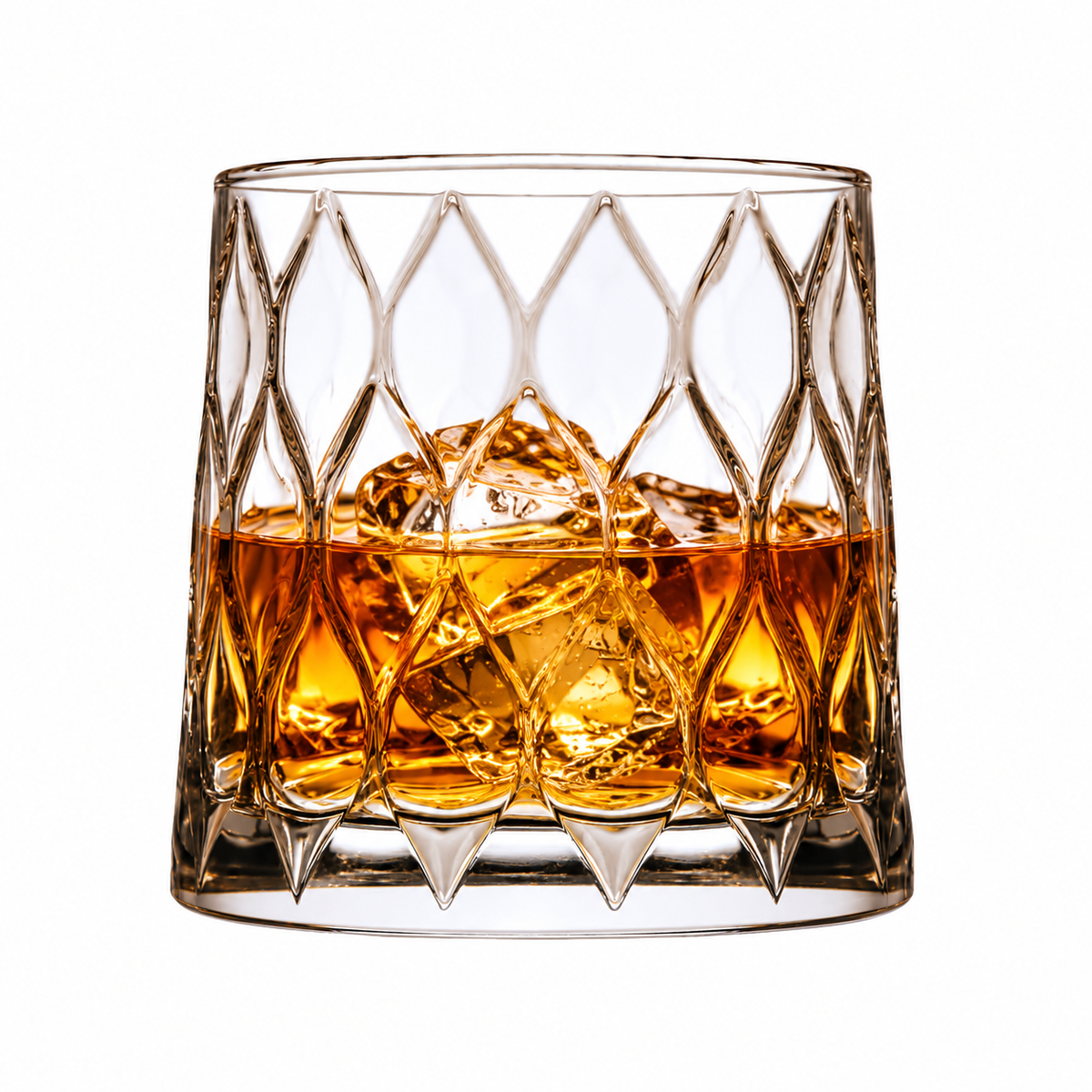 Crystal-Style Old Fashioned Whiskey Tumblers 300ml (Set of 6)