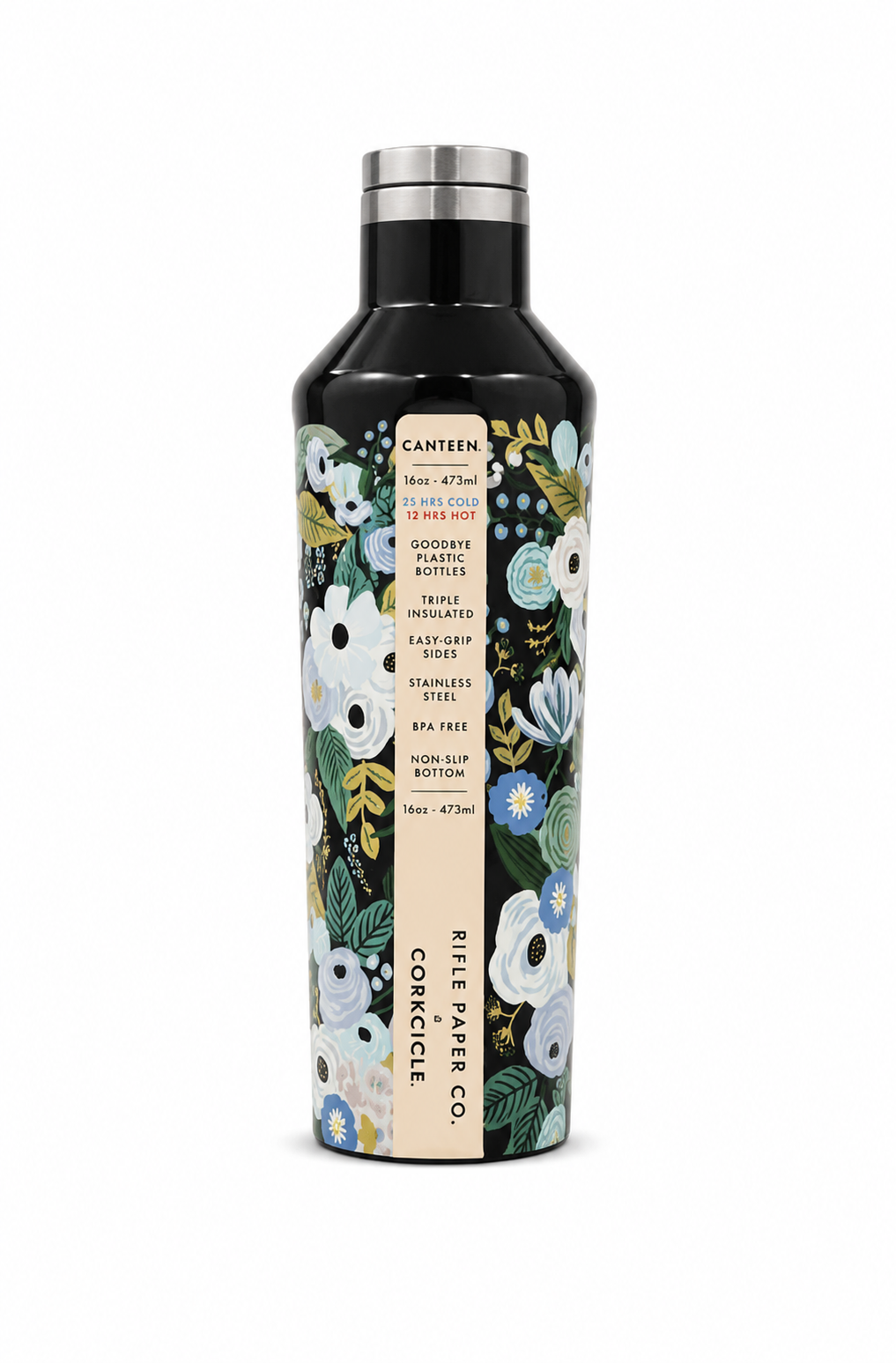 Corkcicle Collection Insulated Stainless Steel Water Bottle – 16oz / 475ml