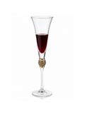 Franzese Russian Crystal Wine Glass with Gold Detailing – Handmade Luxury Stemware | 280ml