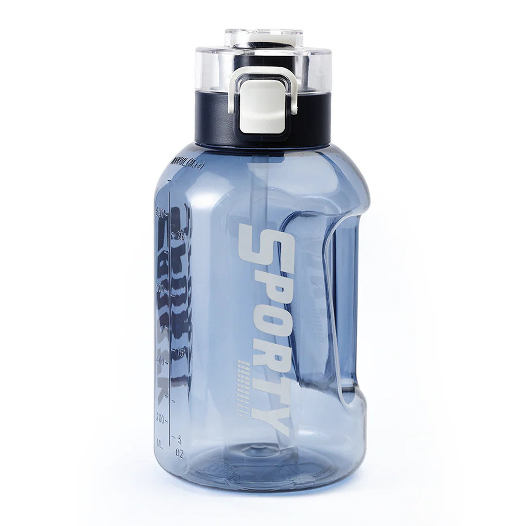Sporty Motivational Water Bottle with Handle & Flip Lock Lid