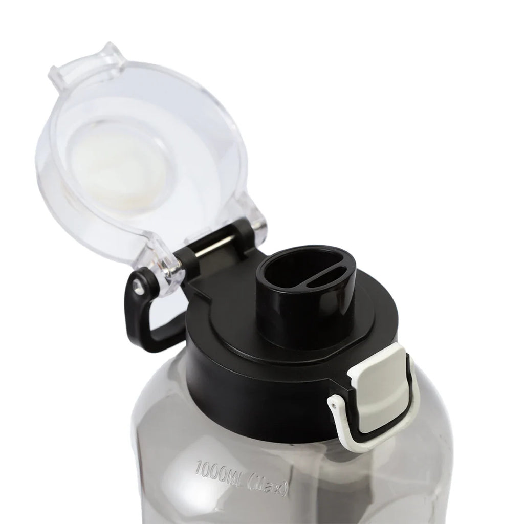 Sporty Motivational Water Bottle with Handle & Flip Lock Lid