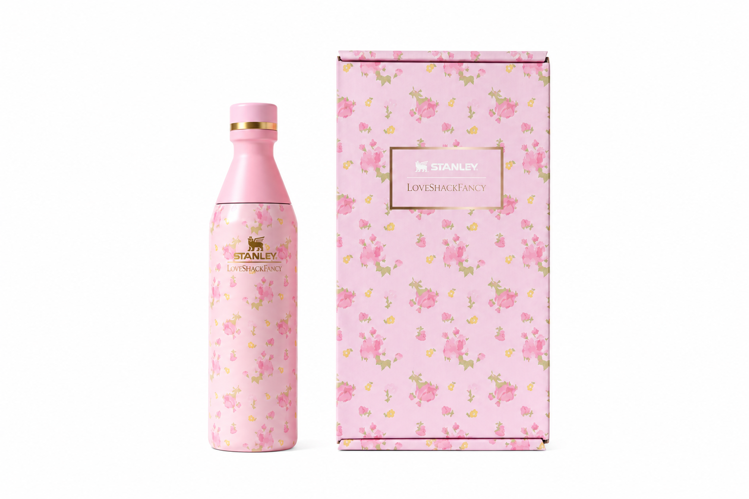 STANLEY X LOVESHACKFANCY ALL DAY SLIM BOTTLE 16OZ