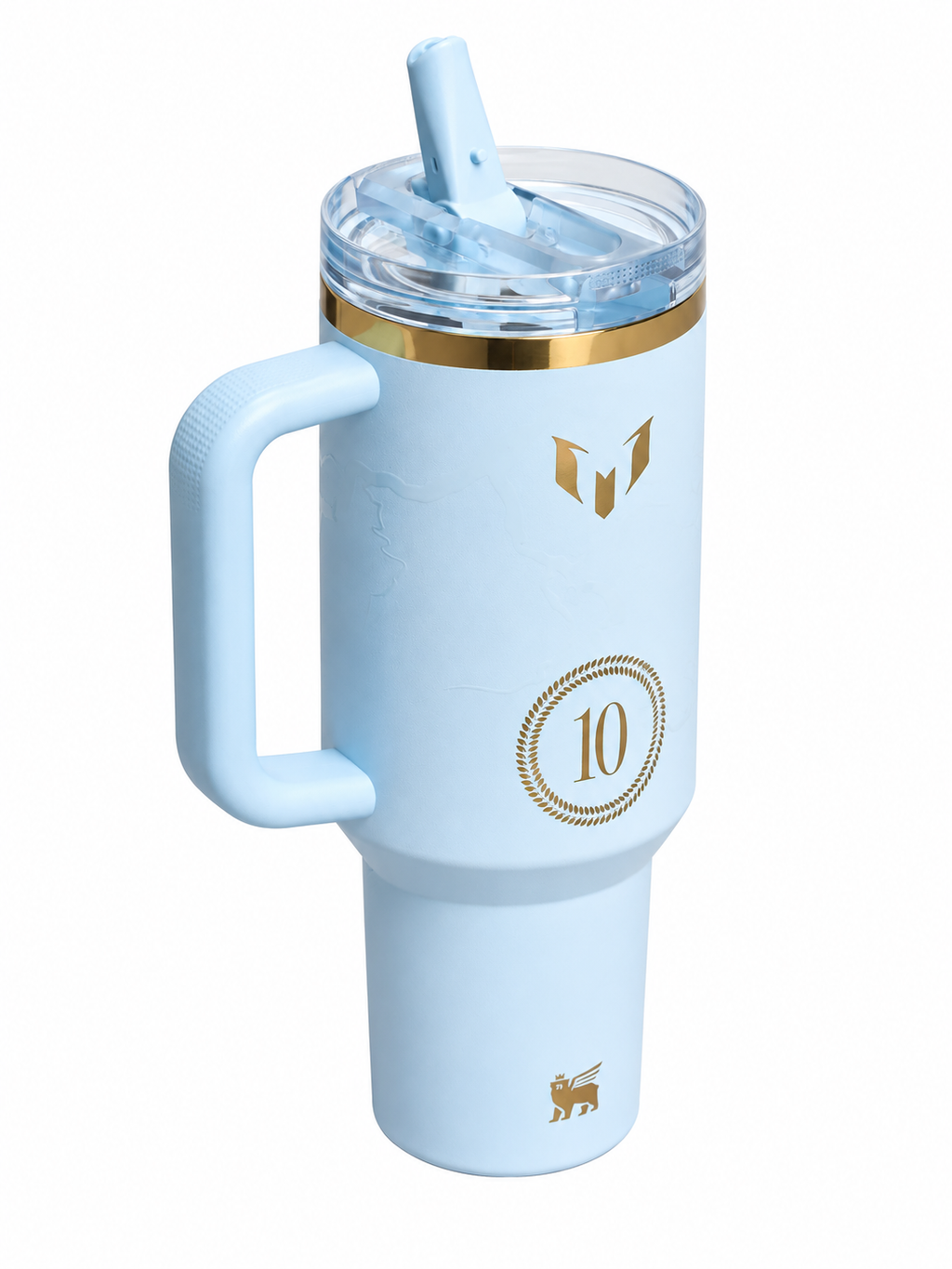 The Messi x Stanley Quencher ProTour Flip Straw Tumbler | 40 OZ Messi Striker Blue