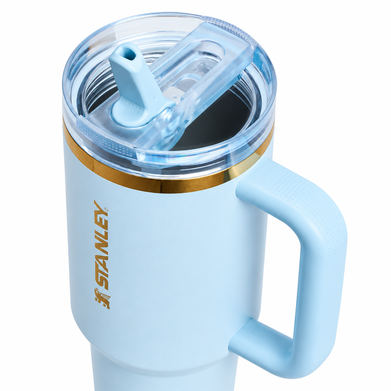 The Messi x Stanley Quencher ProTour Flip Straw Tumbler | 40 OZ Messi Striker Blue