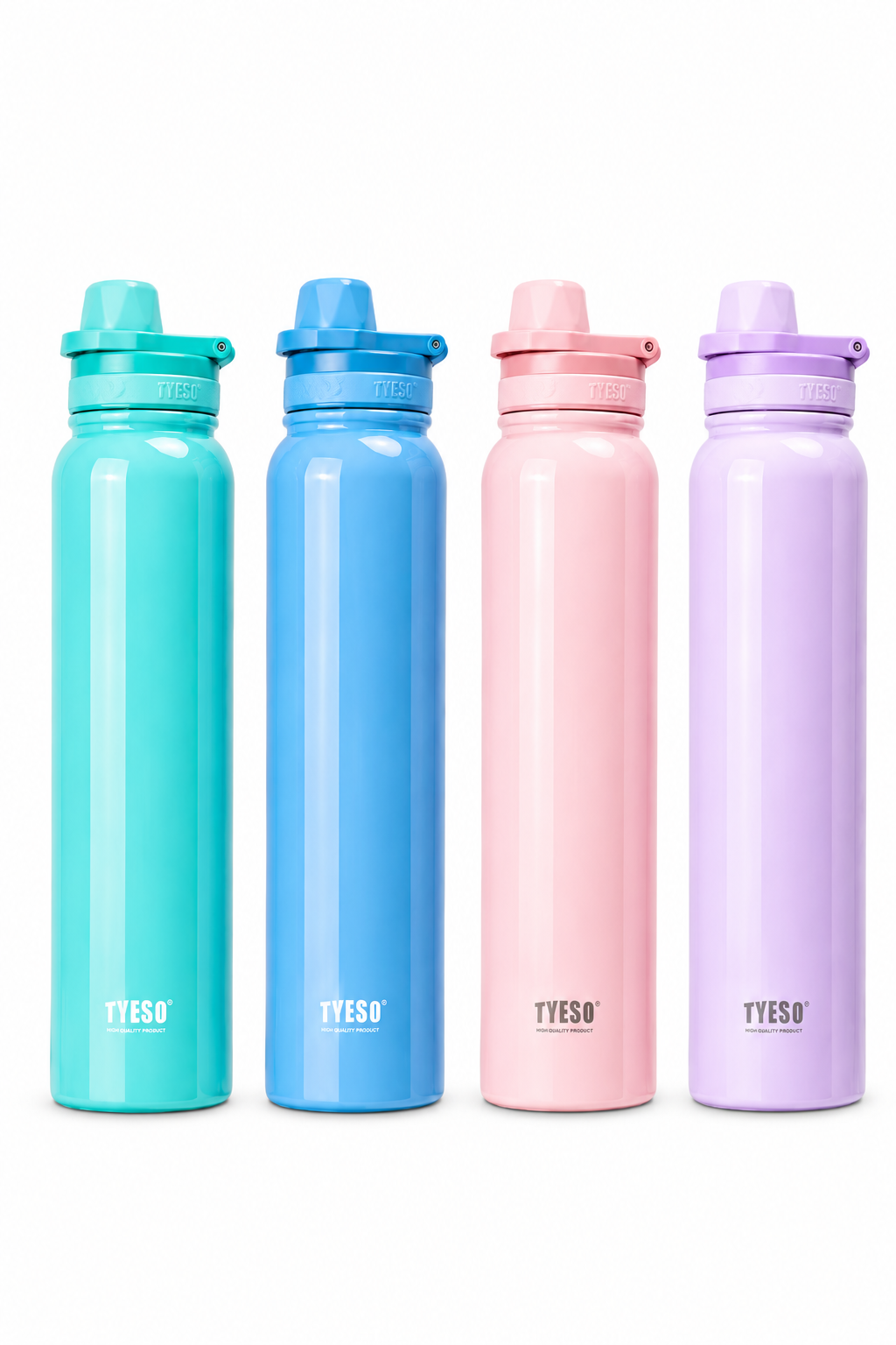 TYESO Vacuum Insulated Stainless Steel Water Bottle – 1200ml Leakproof Travel Flask