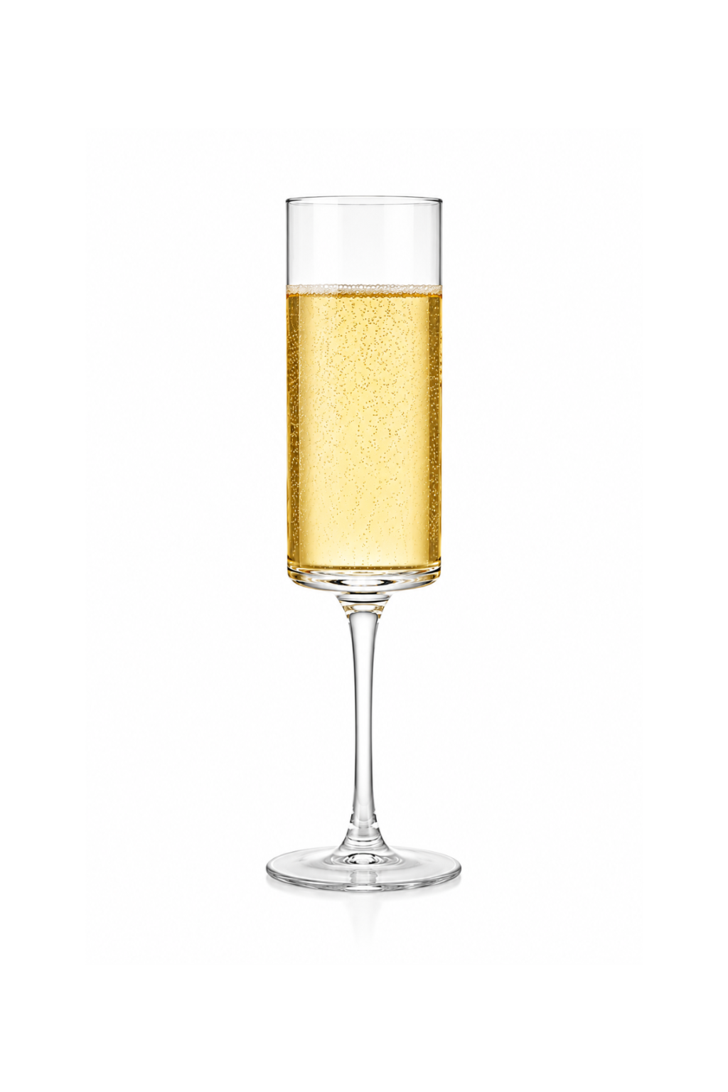 Crystal Cylindrical Edge Flute Glass | 150ml and 190ml